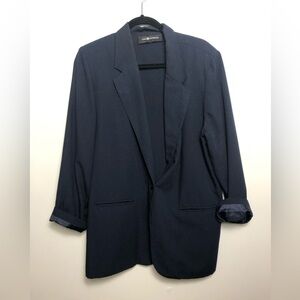 Vintage Navy Spring Light Oversized Blazer